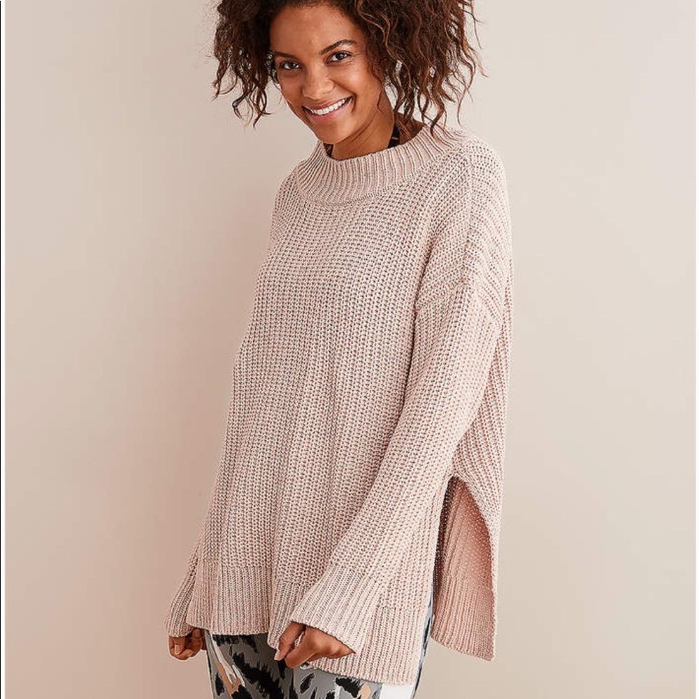 Aerie Campfire Chenille Sweater Blush